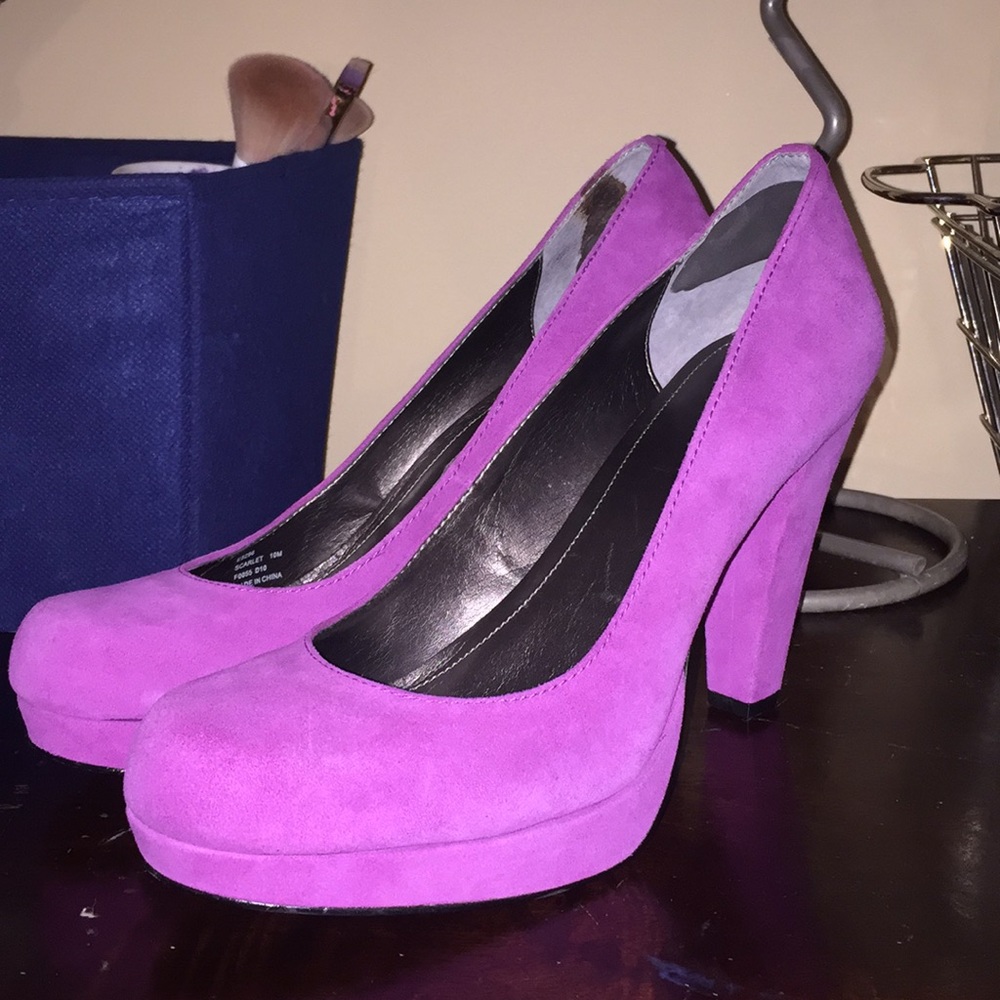 Calvin Klein Collection Scarlet Platform Heels